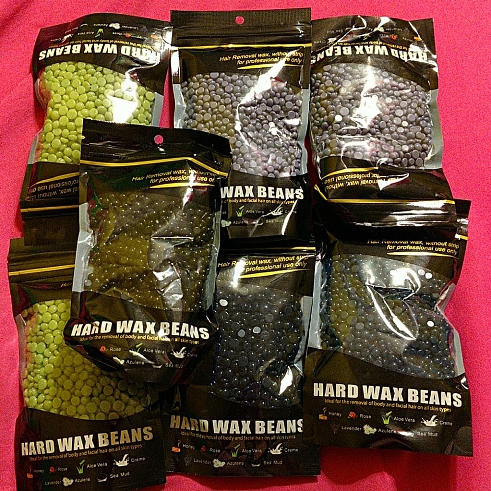 7 bags hard wax beads